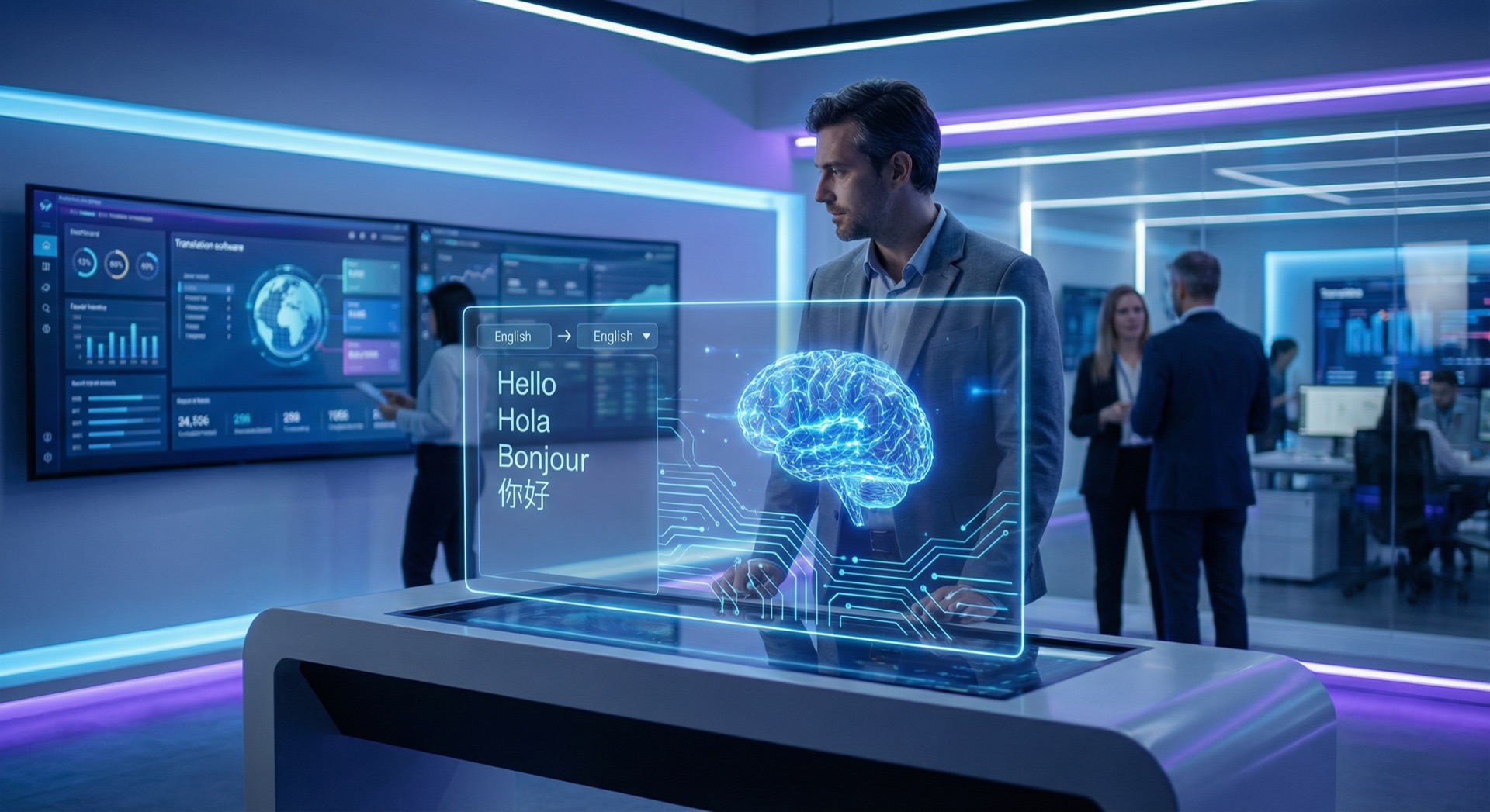 AI interpretation technology for real-time multilingual communication